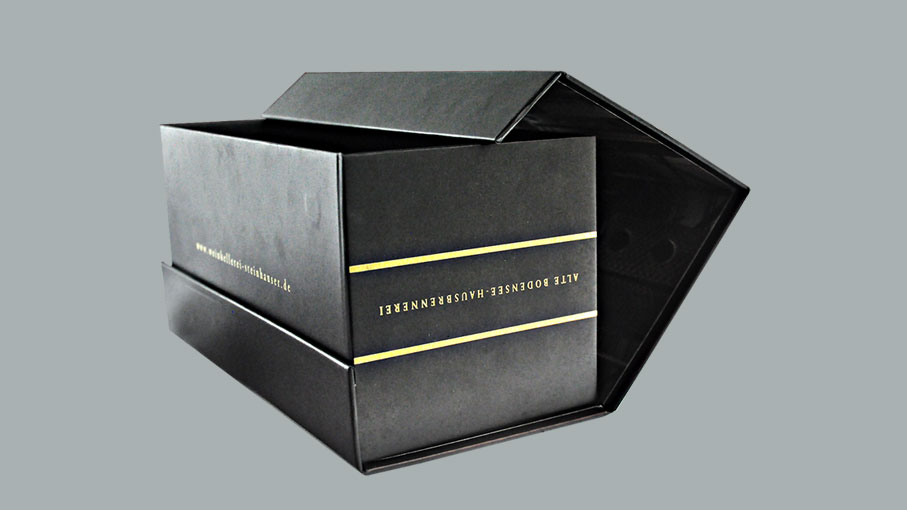 Flip gold silver cardboard book box gift box