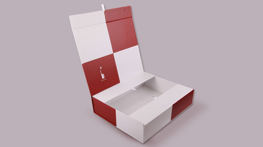 Folding coated paper book box gift box